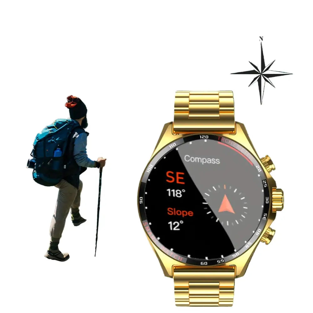 LIGE Men's Smart Watch – Touch Screen with Wireless Calls & Fitness Tracking (6 designs available) Habicare