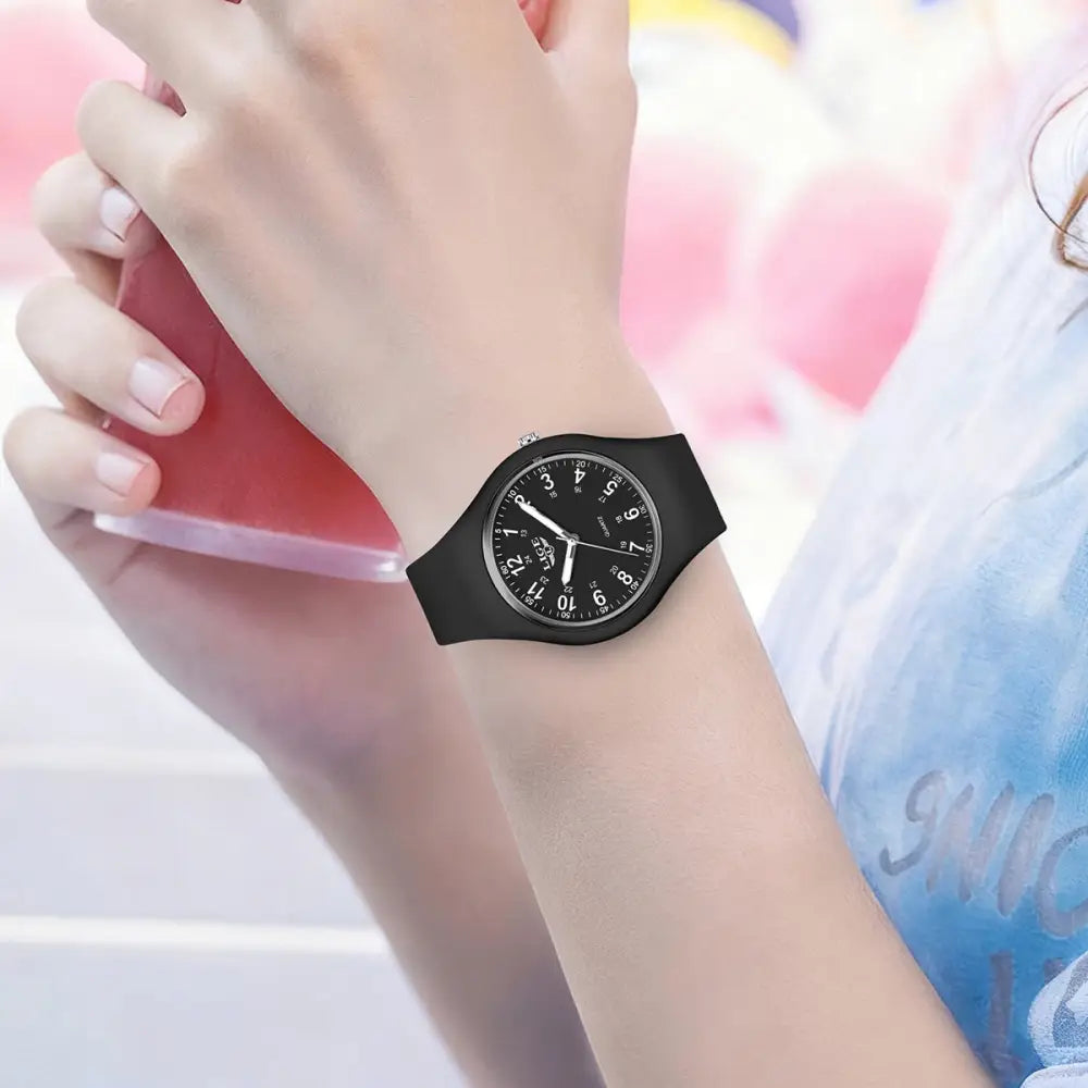 LIGE Minimalist Silicone Quartz Watch – Unisex Design (Available in Multiple Colour Combinations) Habicare