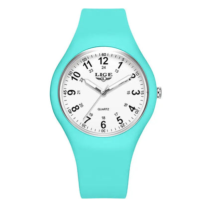 LIGE Minimalist Silicone Quartz Watch – Unisex Design (Available in Multiple Colour Combinations) Habicare