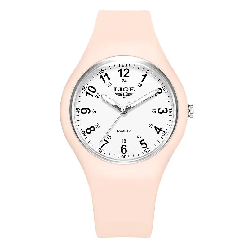LIGE Minimalist Silicone Quartz Watch – Unisex Design (Available in Multiple Colour Combinations) Habicare