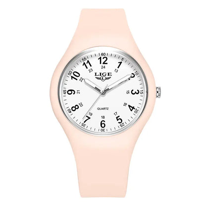 LIGE Minimalist Silicone Quartz Watch – Unisex Design (Available in Multiple Colour Combinations) Habicare