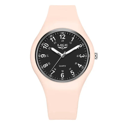 LIGE Minimalist Silicone Quartz Watch – Unisex Design (Available in Multiple Colour Combinations) Habicare