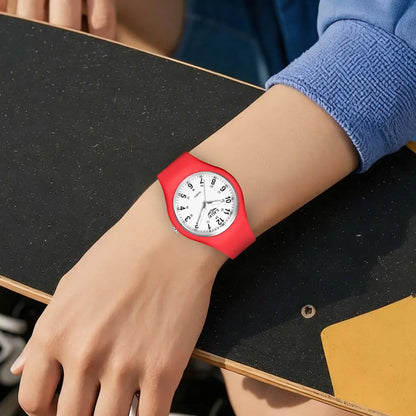 LIGE Minimalist Silicone Quartz Watch – Unisex Design (Available in Multiple Colour Combinations) Habicare