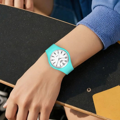 LIGE Minimalist Silicone Quartz Watch – Unisex Design (Available in Multiple Colour Combinations) Habicare