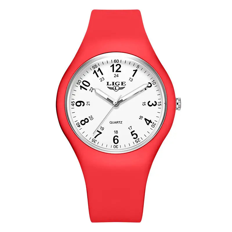 LIGE Minimalist Silicone Quartz Watch – Unisex Design (Available in Multiple Colour Combinations) Habicare