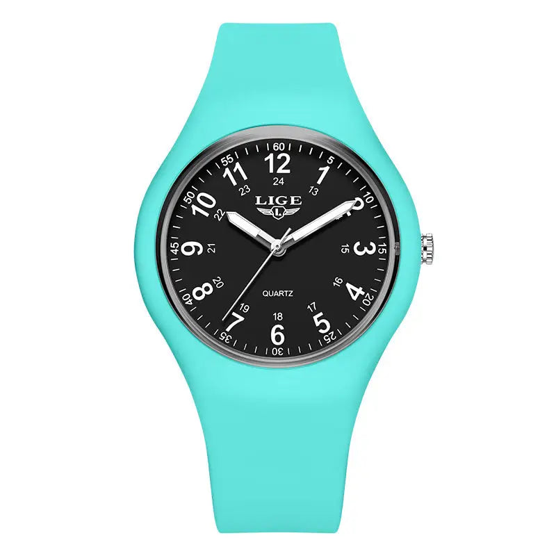 LIGE Minimalist Silicone Quartz Watch – Unisex Design (Available in Multiple Colour Combinations) Habicare