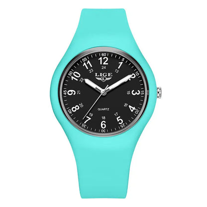 LIGE Minimalist Silicone Quartz Watch – Unisex Design (Available in Multiple Colour Combinations) Habicare
