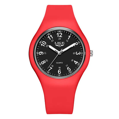 LIGE Minimalist Silicone Quartz Watch – Unisex Design (Available in Multiple Colour Combinations) Habicare