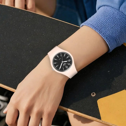 LIGE Minimalist Silicone Quartz Watch – Unisex Design (Available in Multiple Colour Combinations) Habicare