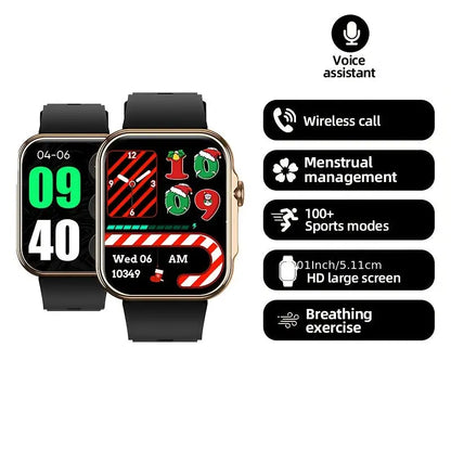 LIGE Outdoor Smart Watch – Large HD Screen, AI Voice Assistant Habicare