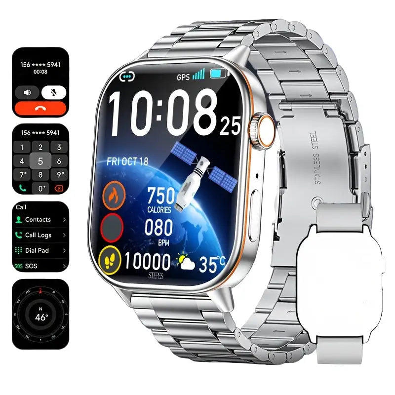 LIGE Outdoor Smartwatch – Large Screen with Compass & Music (10 different styles available) Habicare