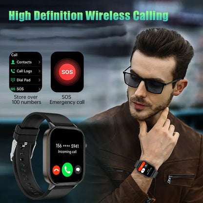 LIGE Outdoor Smartwatch – Large Screen with Compass & Music (10 different styles available) Habicare