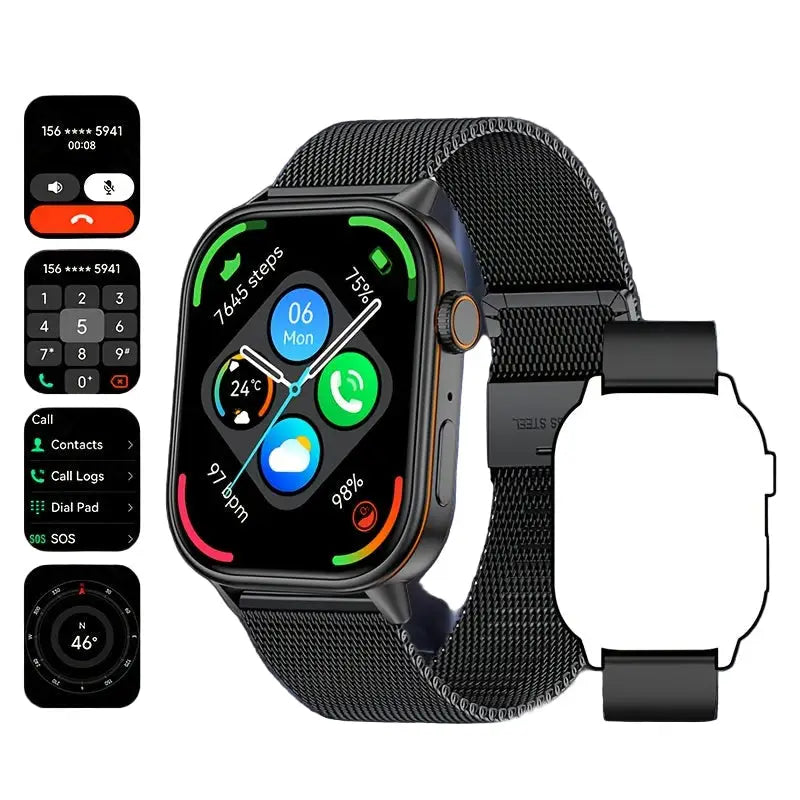 LIGE Outdoor Smartwatch – Large Screen with Compass & Music (10 different styles available) Habicare