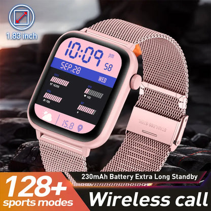 LIGE Smart Watch – HD TFT Screen, Wireless Calls, 128+ Sports Modes Habicare