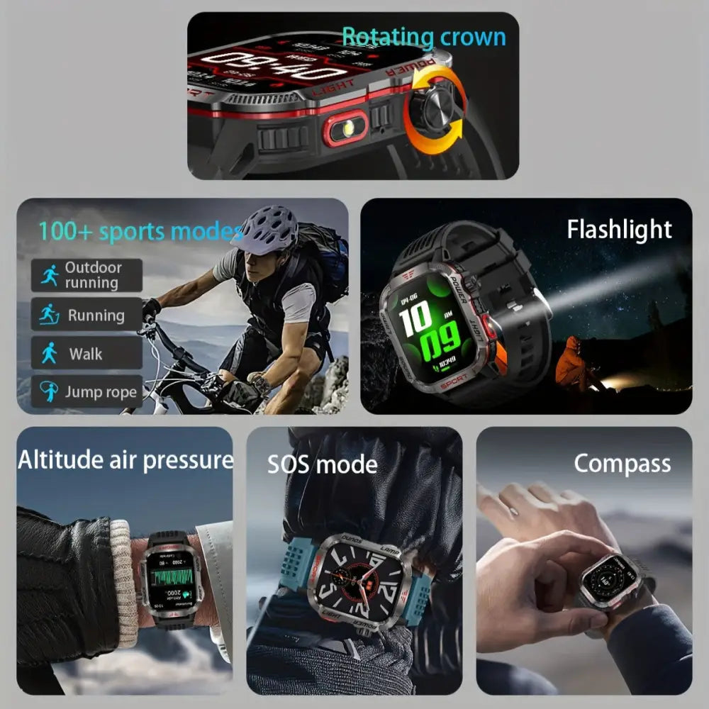 LIGE Smartwatch – HD Touch Display, Wireless Calls, Notifications, Pedometer & Long Battery Life Habicare