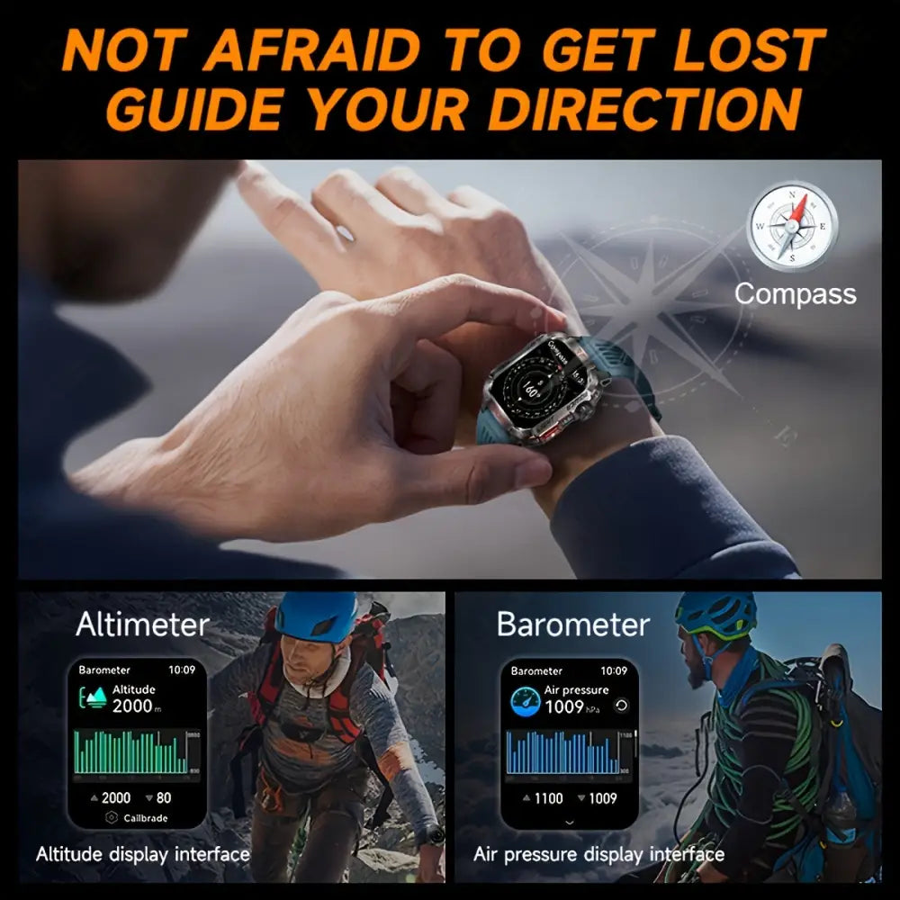 LIGE Smartwatch – HD Touch Display, Wireless Calls, Notifications, Pedometer & Long Battery Life Habicare