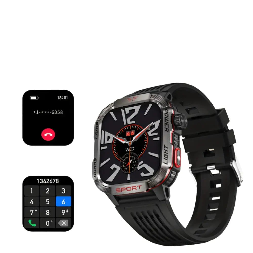 LIGE Smartwatch – HD Touch Display, Wireless Calls, Notifications, Pedometer & Long Battery Life Habicare