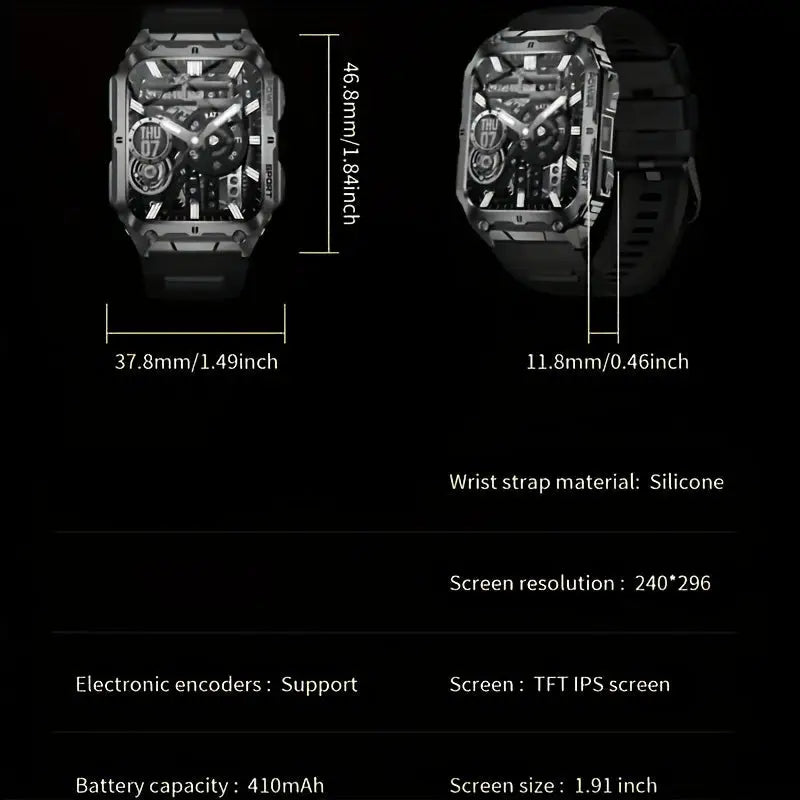 LIGE Smartwatch – Wireless Calling, 100+ Sports Modes, AI Voice (4 types available) Habicare
