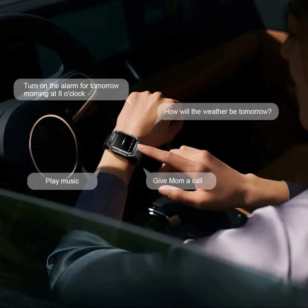 LIGE Smartwatch – Wireless Calling, 100+ Sports Modes, AI Voice (4 types available) Habicare