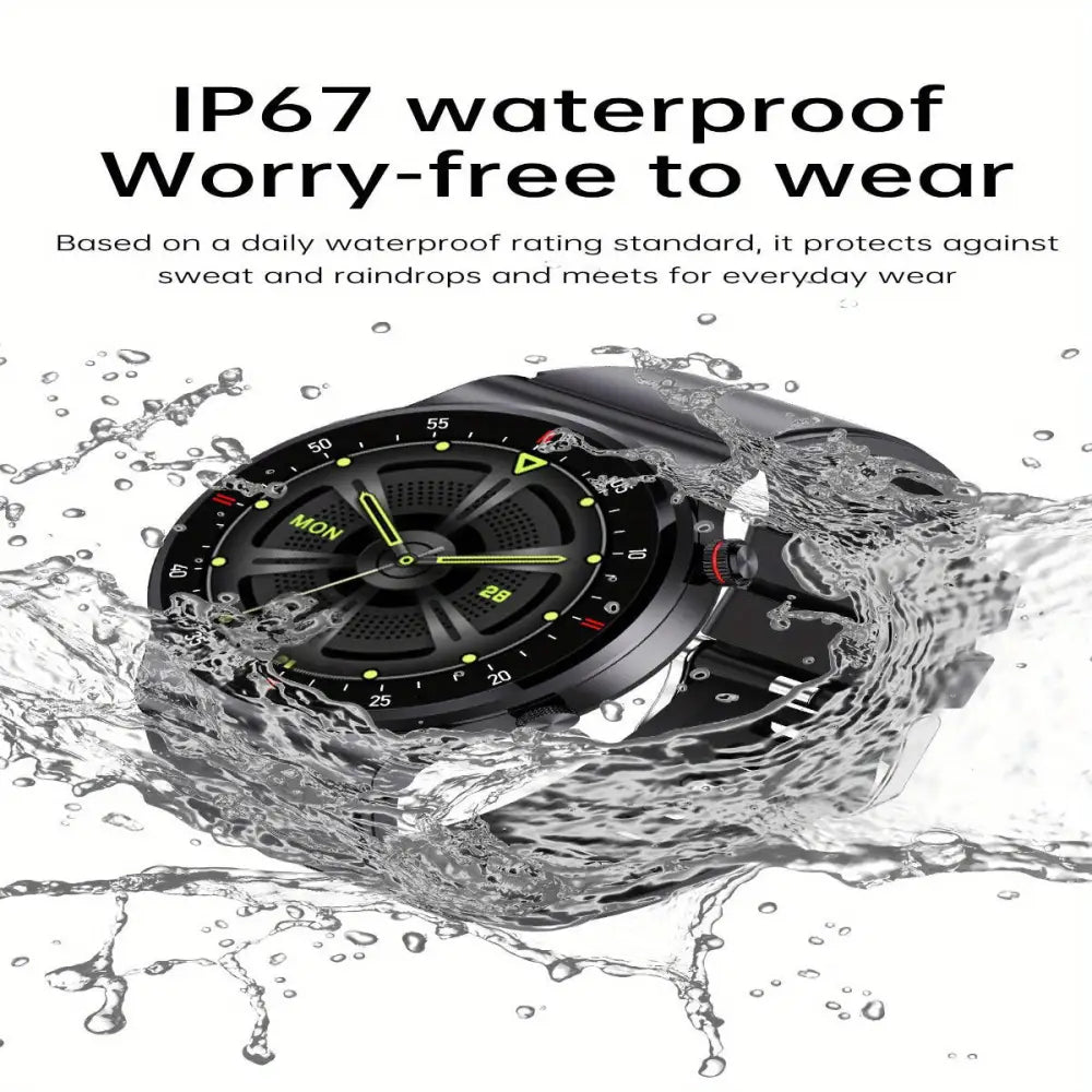 LIGE Sports Watch with Step Counter, Alarm, Wireless Calls, Weather Forecast (8 types available) Habicare