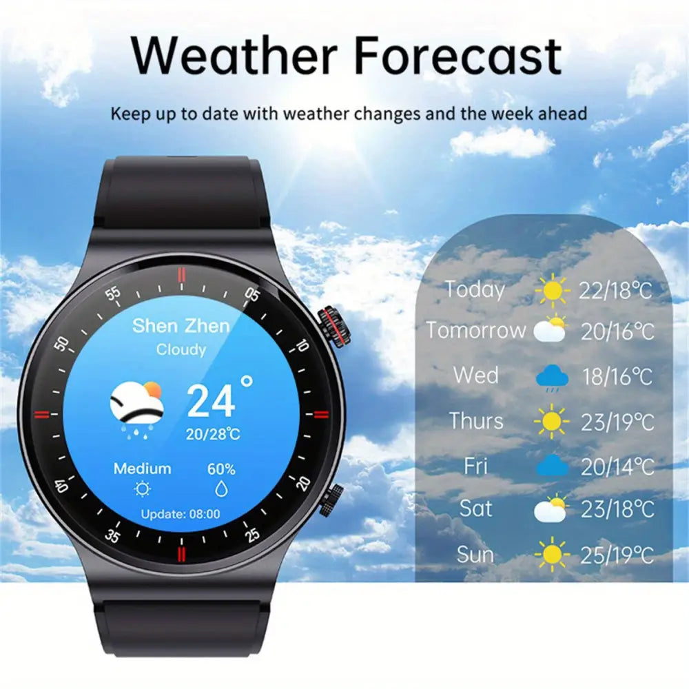 LIGE Sports Watch with Step Counter, Alarm, Wireless Calls, Weather Forecast (8 types available) Habicare