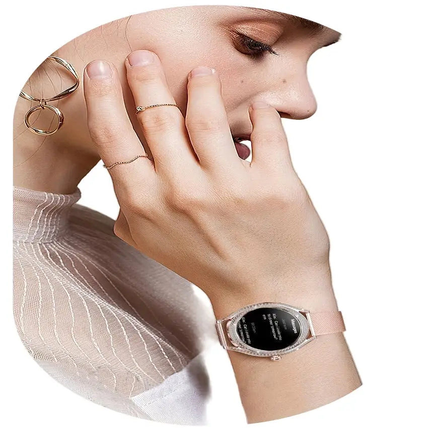 LIGE Women's Smartwatch – 3.25cm AMOLED Fitness Tracker with 100+ Sports Modes (3 colours available) Habicare