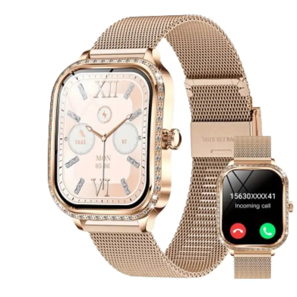 LIGE Women's Smartwatch – TFT HD Curved Screen, Wireless Calls, Voice Assistant (6 types available) Habicare