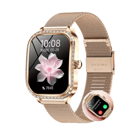 LIGE Women's Smartwatch – TFT HD Curved Screen, Wireless Calls, Voice Assistant (6 types available) Habicare