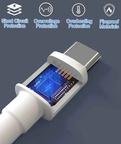 5A 100W USB-C to USB-C Cable – Super Speed Fast Charging & Data Sync