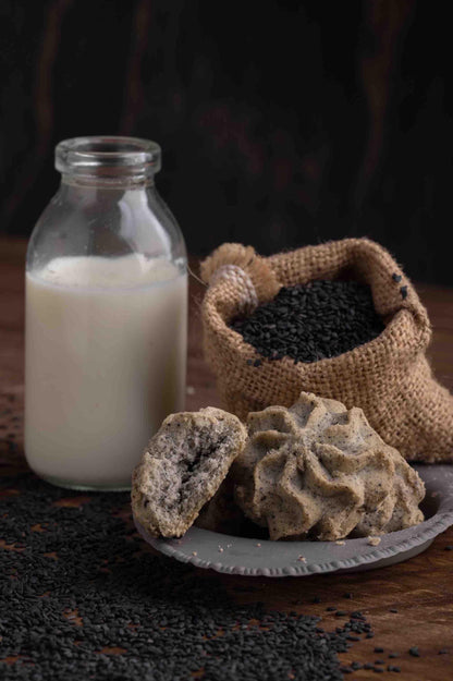 Lowrey Black Sesame Butter Cookies | Premium NZ Cookies.