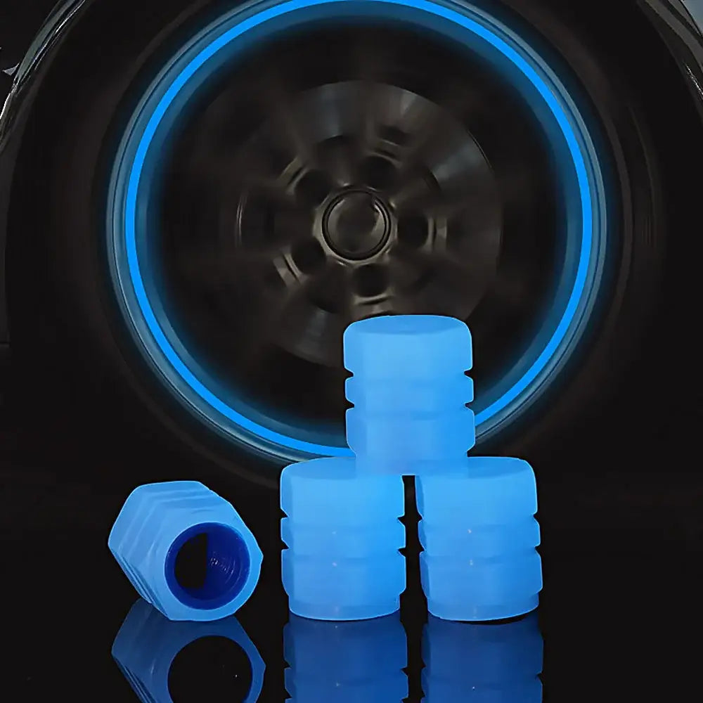 Luminous Fluorescent Tire Valve Caps Habicare