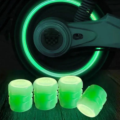 Luminous Fluorescent Tire Valve Caps Habicare