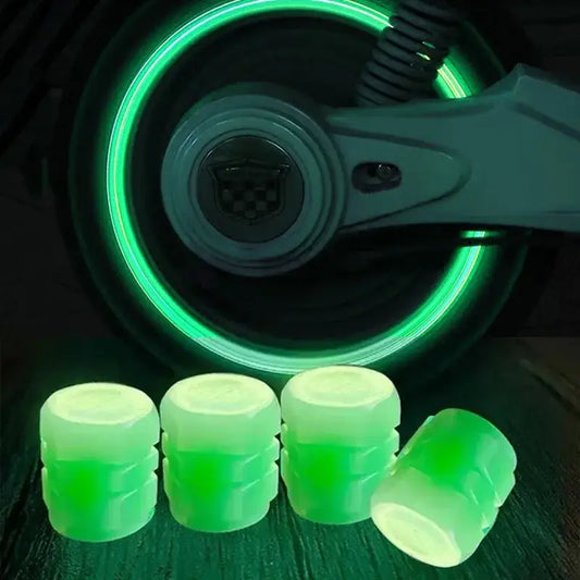 Luminous Fluorescent Tire Valve Caps Habicare