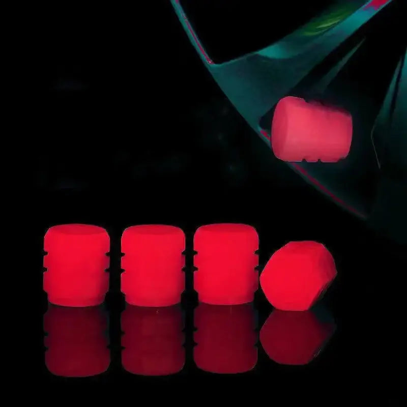 Luminous Fluorescent Tire Valve Caps Habicare
