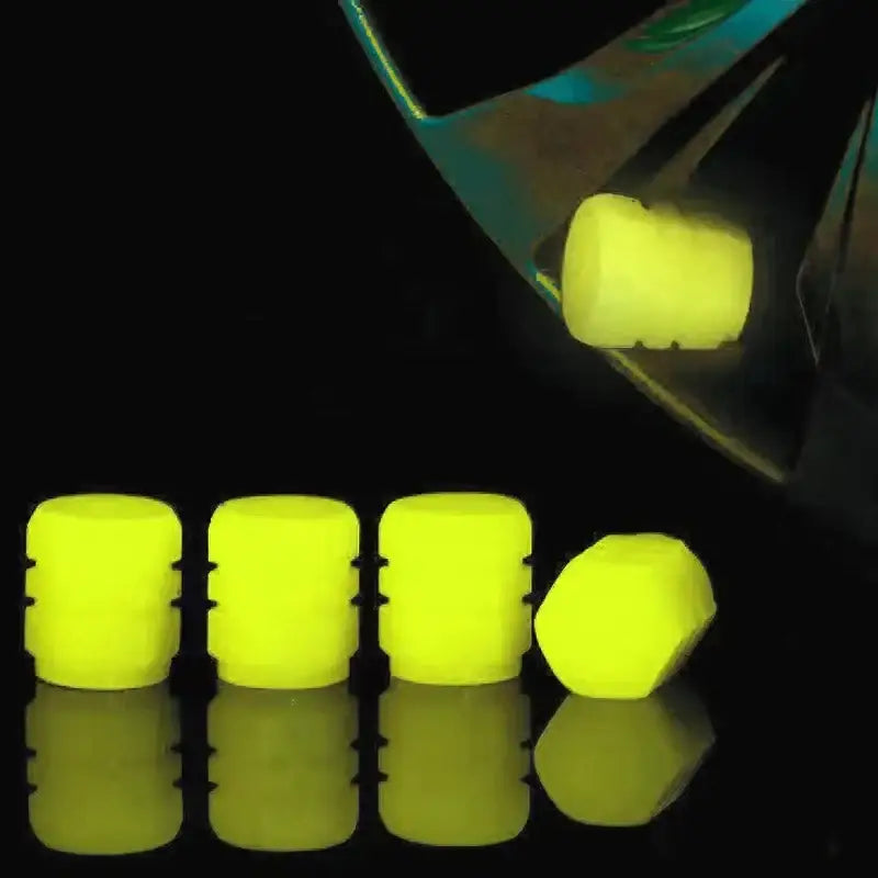 Luminous Fluorescent Tire Valve Caps Habicare