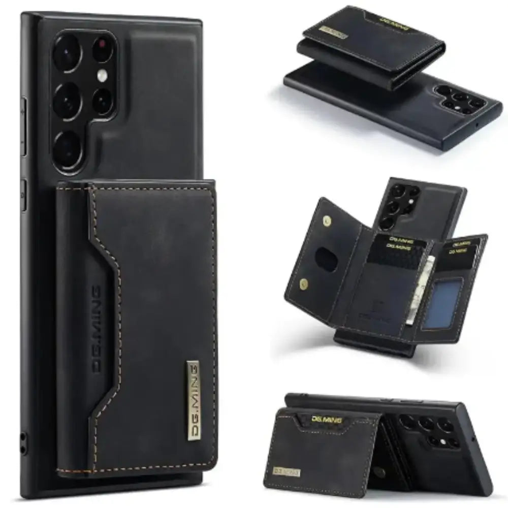 M2 Leather Case for Samsung (Black with wallet) Habicare