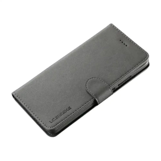 Leather Flip Cover for Samsung Galaxy Series (Gray) Habicare