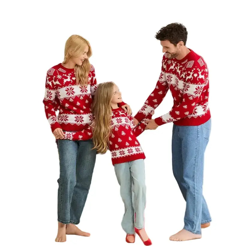 Matching Family Christmas Jerseys Habicare