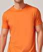Army green Mead's Supply & Equipment Outfitters short-sleeve crewneck T-shirt, solid casual style, soft fabric, comfortable fit.