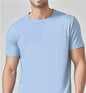 Army green Mead's Supply & Equipment Outfitters casual short-sleeve crewneck T-shirt, solid color, comfortable fit.