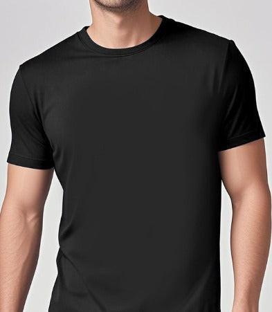 Army green Mead's Supply & Equipment Outfitters solid casual short-sleeve crewneck T-shirt laid flat, showing front view.
