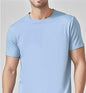 Army green Mead's Supply & Equipment Outfitters casual short-sleeve crewneck T-shirt, solid color, comfortable fit.