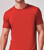 Army green Mead's Supply & Equipment Outfitters solid casual short-sleeve crewneck T-shirt, front view