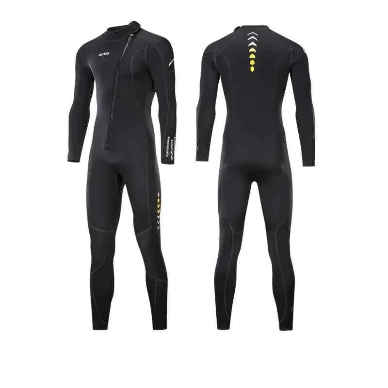 Blue unisex one-piece neoprene wetsuit by Mead's Supply & Equipment Outfitters, ideal for warm surfing and diving all seasons.