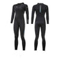 Blue unisex one-piece neoprene wetsuit by Mead's Supply & Equipment Outfitters for surfing and diving, suitable for all seasons.