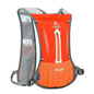 Lightweight waterproof hydration backpack by Mead's Supply with 2L TPU bladder, light gray color, ideal for outdoor activities.