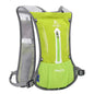 Lightweight gray waterproof hydration backpack by Mead's Supply with 2L TPU bladder for outdoor hydration.