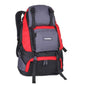 Black 40L waterproof hiking backpack by Mead's Supply & Equipment Outfitters, lightweight polyester outdoor pack with multiple color options.