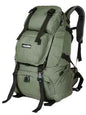 Black 40L waterproof hiking backpack by Mead's Supply & Equipment Outfitters, lightweight polyester outdoor pack with multiple color options