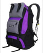 Black 40L waterproof hiking backpack by Mead's Supply & Equipment Outfitters, lightweight polyester outdoor pack with multiple color options.